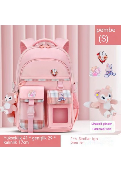 Yeni Stil Kız Okul Çantası Ilkokul Öğrencileri Su Geçirmez Yük Azaltıcı Ortaokul Çocukları 6-15 Yaşında Sırt Çantası (Yurt Dışından) fiyatları