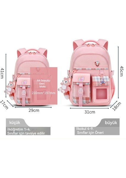 Yeni Stil Kız Okul Çantası Ilkokul Öğrencileri Su Geçirmez Yük Azaltıcı Ortaokul Çocukları 6-15 Yaşında Sırt Çantası (Yurt Dışından) modelleri