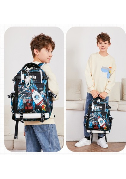 Şık ve Havalı Okul Çantası Erkek Ins Kore Versiyonu Sırt Çantası Yeni Basit ve Hafif Ilkokul Öğrencisi Ortaokul Gündelik Sırt Çantası (Yurt Dışından) modelleri