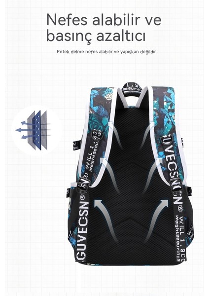 Şık ve Havalı Okul Çantası Erkek Ins Kore Versiyonu Sırt Çantası Yeni Basit ve Hafif Ilkokul Öğrencisi Ortaokul Gündelik Sırt Çantası (Yurt Dışından) fırsatları