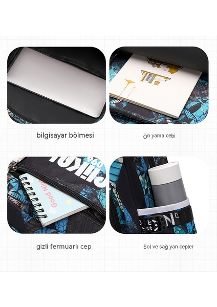 Şık ve Havalı Okul Çantası Erkek Ins Kore Versiyonu Sırt Çantası Yeni Basit ve Hafif Ilkokul Öğrencisi Ortaokul Gündelik Sırt Çantası (Yurt Dışından) indirimleri