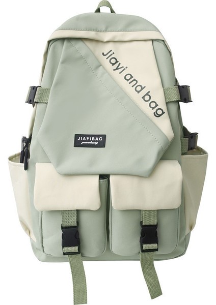 Kore Minimalist Sanat Sırt Çantası Yeni Gelgit Ortaokul Lise Öğrenci Okul Çantası Çift Rahat Büyük Kapasiteli Sırt Çantası (Yurt Dışından) fırsatları