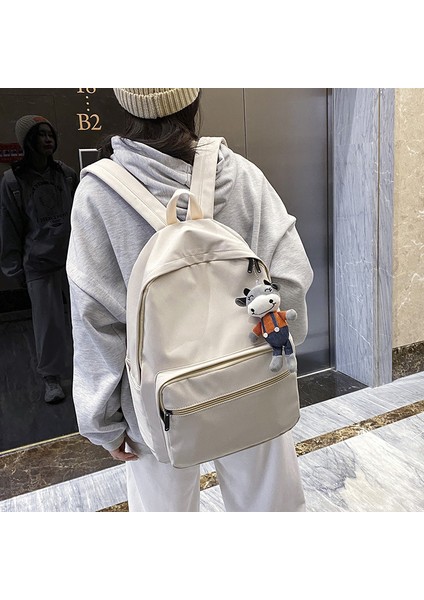 Yeni Ilkokul Okul Çantası Vahşi Minimalist Sırt Çantası Büyük Kapasiteli Yük Azaltma Sırt Çantası (Yurt Dışından) indirimleri