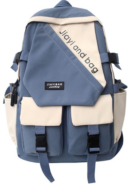 Kore Minimalist Sanat Sırt Çantası Yeni Gelgit Ortaokul Lise Öğrenci Okul Çantası Çift Rahat Büyük Kapasiteli Sırt Çantası (Yurt Dışından) fırsatları