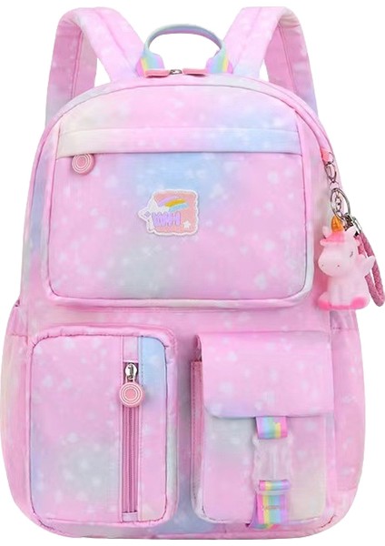 Kızlar Için Yeni Ilkokul Çantası, Degrade Renk, 13. Sınıf, Omurga Koruması, Yüksek Görünüm, Konfor, Basıncı Azaltma, Ultra Hafif, Büyük Kapasiteli Sırt Çantası (Yurt Dışından)