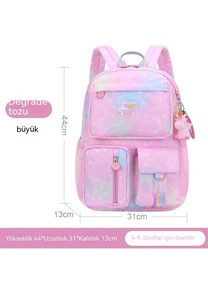 Kızlar Için Yeni Ilkokul Çantası, Degrade Renk, 13. Sınıf, Omurga Koruması, Yüksek Görünüm, Konfor, Basıncı Azaltma, Ultra Hafif, Büyük Kapasiteli Sırt Çantası (Yurt Dışından) fiyatları