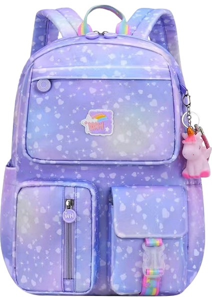 Kızlar Için Yeni Ilkokul Çantası, Degrade Renk, 13. Sınıf, Omurga Koruması, Yüksek Görünüm, Konfor, Basıncı Azaltma, Ultra Hafif, Büyük Kapasiteli Sırt Çantası (Yurt Dışından)