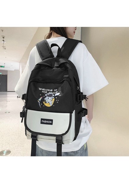 Büyük Kapasiteli Kadın Ortaokul Öğrencisi Erkek ve Kadın Okul Çantası Astronot Sevimli Bilgisayar Sırt Çantası (Yurt Dışından) modelleri