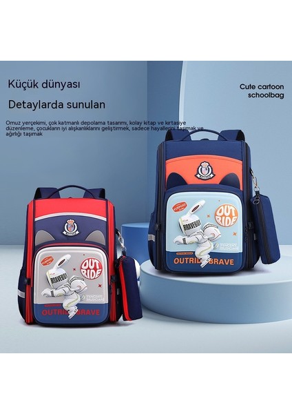 Ilkokul Öğrencilerine Yönelik Ultra Hafif Okul Çantası, Yükü Azaltmak ve Omurgayı Korumak Için Çocuklar Için Çizgi Film Uzay Kızı Küçük Okul Çantası (Yurt Dışından) indirimleri