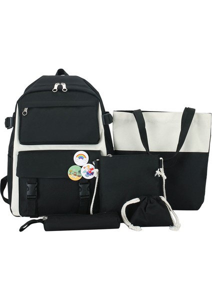 Okul Çantası Kız Kore Lise Öğrencisi Kampüs Tarzı Moda Sırt Çantası Japon Sevimli Kız Lise Büyük Kapasiteli Omuzlar (Yurt Dışından)