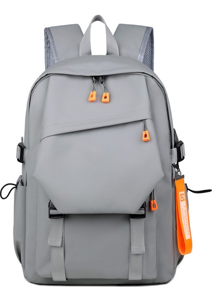 Sırt Çantası Cilt Filmi Su Geçirmez ve Dayanıklı Motosiklet Tarzı Büyük Kapasiteli Okul Çantası Bilgisayar Çantası Öğrenci Sırt Çantası (Yurt Dışından)