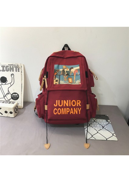 Okul Çantası Üniversite Öğrencisi Basit Lise Öğrencisi Ortaokul Öğrencisi Büyük Kapasiteli Sırt Çantası (Yurt Dışından) modelleri