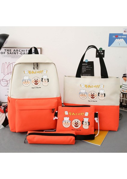 Ilkokul Okul Çantası Dört Parçalı Yeni Baskı Eğitimi Reklam Sırt Çantası Çanta (Yurt Dışından) indirimleri