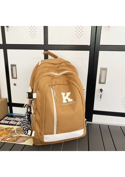 Okul Çantası, Lise Ortaokul Öğrencisi Büyük Kapasiteli Sırt Çantası Basit Orta Okul Öğrencisi Rahat Sırt Çantası (Yurt Dışından) indirimleri