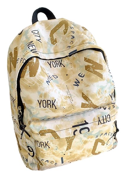 Graffiti Tarzı Rahat Sırt Çantası Eğitim Çantası Kadın Sırt Çantası Erkek Öğrenci Çantası Su Itici (Yurt Dışından)