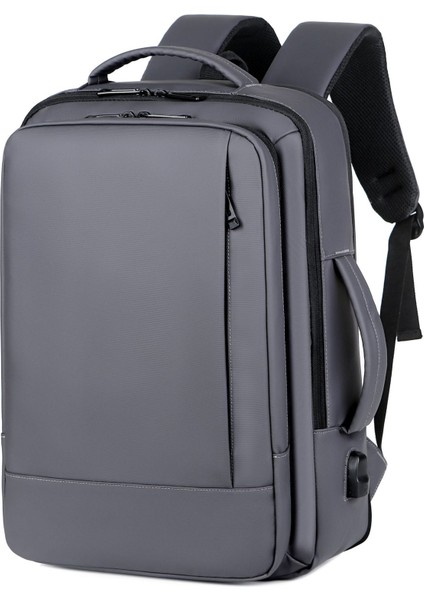 Sırt Çantası Sırt Çantası Erkek Bilgisayar Çantası Sırt Çantası Laptop Çantası Genişletilebilir Büyük Kapasiteli Basit Trendy Okul Çantası Üniversite Öğrencisi (Yurt Dışından)