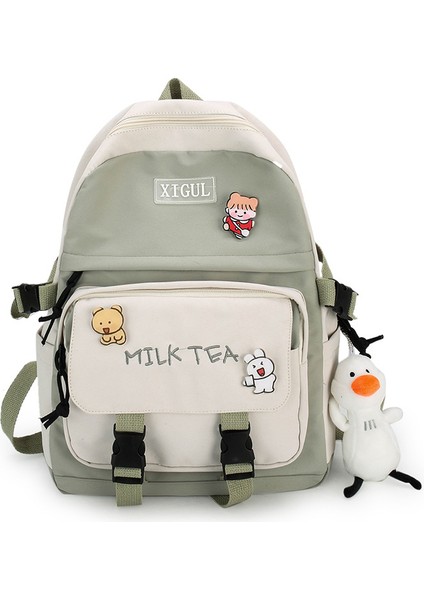 Ilkokul Okul Çantası Yeni Ikinci Ila Altıncı Sınıf Yük Azaltma Sırt Çantası Kadın Naylon Büyük Kapasiteli Sırt Çantası (Yurt Dışından)