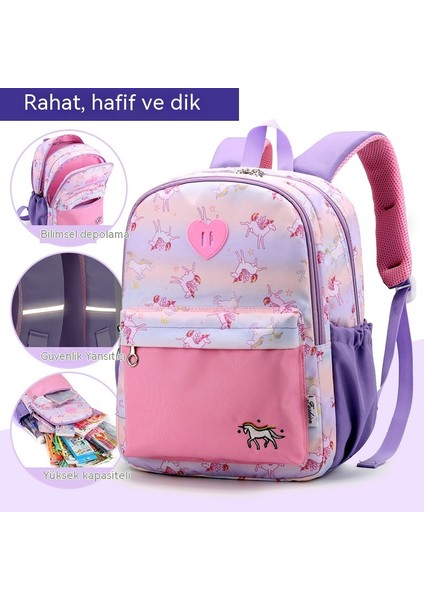 Ilkokul Öğrencileri Için Okul Çantaları, Kız ve Erkek Çocuklar Için Hafif, Yükü Azaltan, Omurga Koruyucu, Aşınmaya Dayanıklı Sırt Çantası. (Yurt Dışından) fırsatları