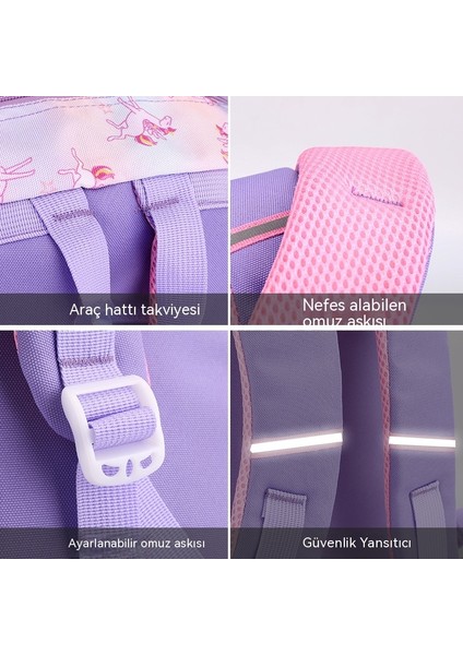 Ilkokul Öğrencileri Için Okul Çantaları, Kız ve Erkek Çocuklar Için Hafif, Yükü Azaltan, Omurga Koruyucu, Aşınmaya Dayanıklı Sırt Çantası. (Yurt Dışından) indirimleri