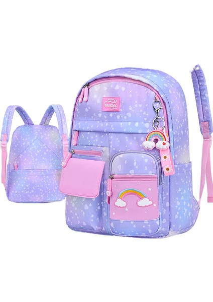 1-3-6. Sınıf Kız Çocukları Için Yeni Ilkokul Çantası, Yükü Azaltan, Omurgayı Koruyan, Su Geçirmez Çocuk Sırt Çantası, 6-12 Yaş (Yurt Dışından)