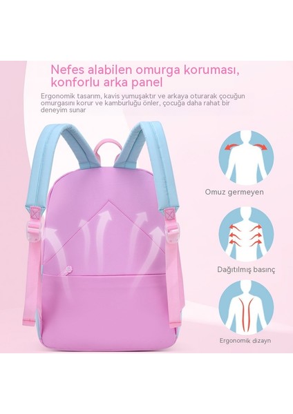1-3-6. Sınıf Kız Çocukları Için Yeni Ilkokul Çantası, Yükü Azaltan, Omurgayı Koruyan, Su Geçirmez Çocuk Sırt Çantası, 6-12 Yaş (Yurt Dışından) fırsatları