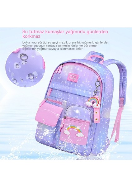 1-3-6. Sınıf Kız Çocukları Için Yeni Ilkokul Çantası, Yükü Azaltan, Omurgayı Koruyan, Su Geçirmez Çocuk Sırt Çantası, 6-12 Yaş (Yurt Dışından) indirimleri