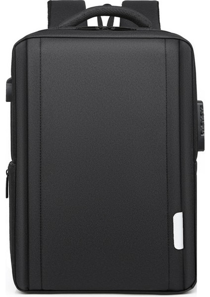 Sırt Çantası Bilgisayar Çantası 15.6 Inç Erkek ve Kadın Sırt Çantası Iş Hırsızlığa Karşı USB Şarj Orta ve Lise Okul Çantası (Yurt Dışından)