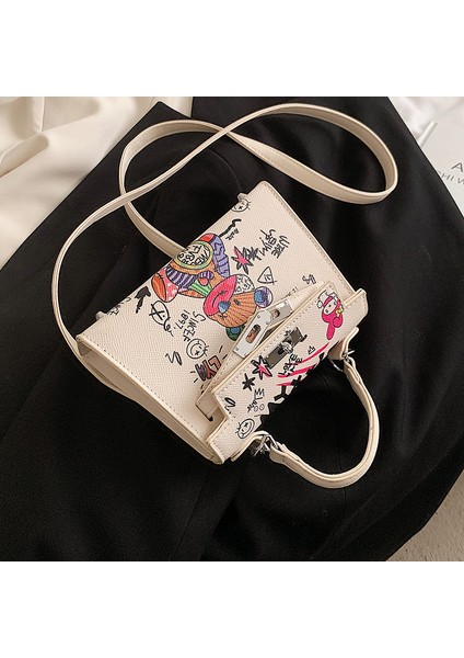 Yeni Trendy Moda Messenger Çanta Taşınabilir Kelly Küçük Kare Çanta (Yurt Dışından)