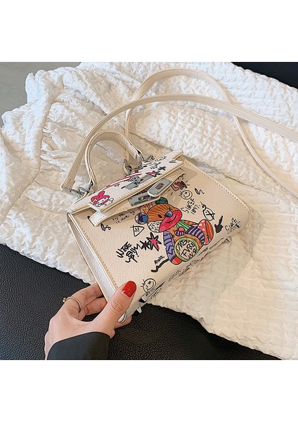 Yeni Trendy Moda Messenger Çanta Taşınabilir Kelly Küçük Kare Çanta (Yurt Dışından)