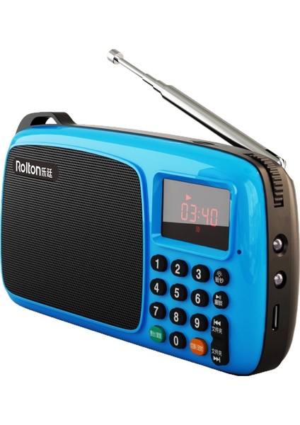 Radyo Mp3 Yaşlı Mini Ses Kartı Hoparlör Taşınabilir Walkman (Yurt Dışından)