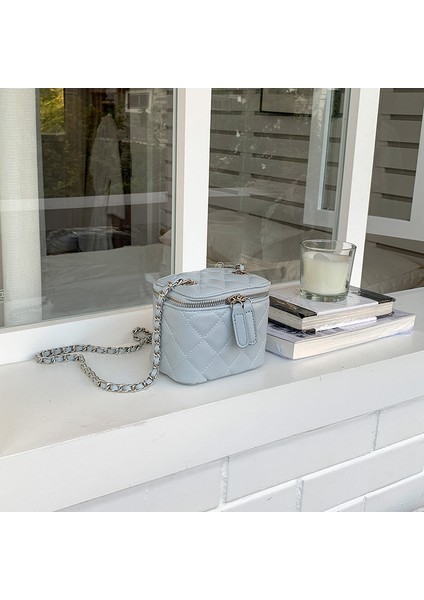 Çok Yönlü Omuz Ruj Çantası Zincir Mini Küçük Çanta Rhombus Messenger Çanta (Yurt Dışından)