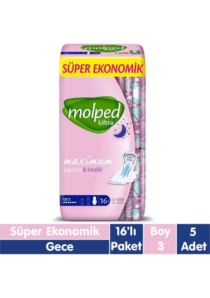 Ultra Ped Gece 16x5 80 Adet