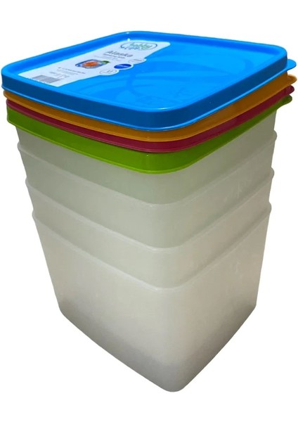 4 Adet 1,1 Lt Alaska No Frost Saklama Kabı, Derin Dondurucu Kabı fırsatları