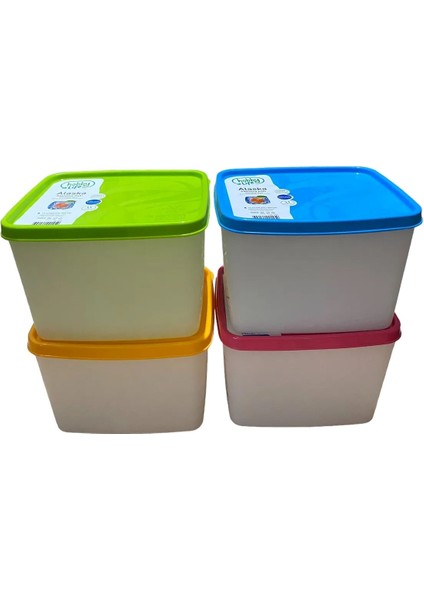 4 Adet 1,1 Lt Alaska No Frost Saklama Kabı, Derin Dondurucu Kabı indirimleri