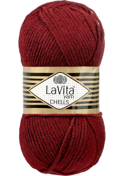 Chells 9572 Bordo El Örgü Ipi 100 Gr.
