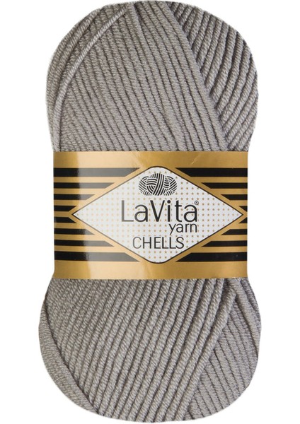 Chells 2771 Gri El Örgü Ipi 100 Gr.