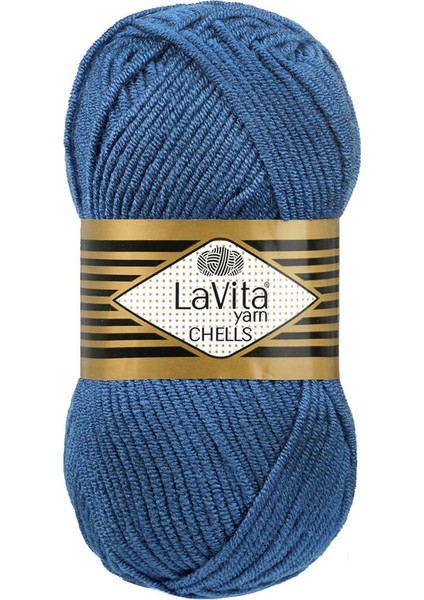 Chells 9772 Indigo El Örgü Ipi 100 Gr.