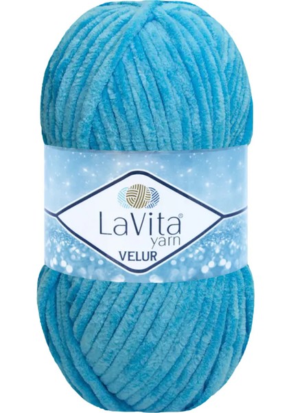 Velur 5801 Turkuaz El Örgü Ipi 100 Gr.