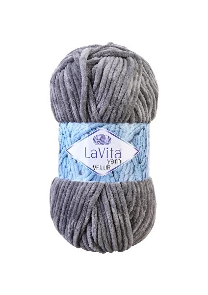 Velur 6019 Gri El Örgü Ipi 100 Gr.