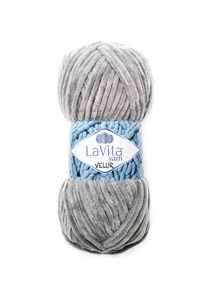 Velur 6001 Gri El Örgü Ipi 100 Gr.