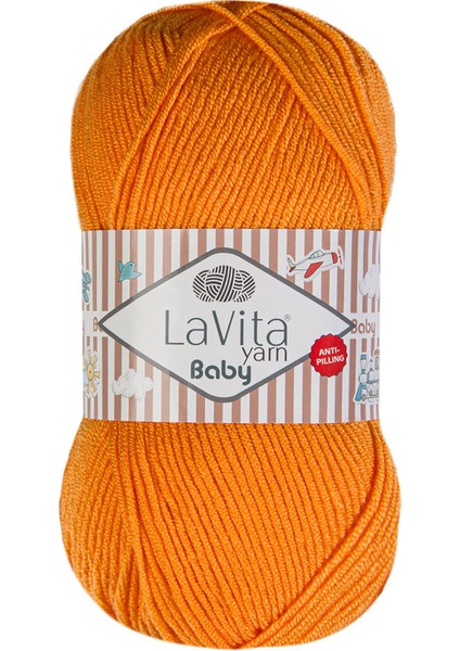Baby 2306 Portakal El Örgü Ipi 100 Gr.