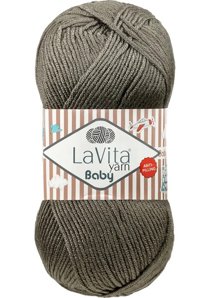 Baby 6002 Füme Gri El Örgü Ipi 100 Gr.