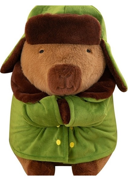 Kuzeydoğu Ordusu Ceket Capibala Doll Çiçek Pamuk Ceket Capybara Doll Bara Peluş Oyuncak (Yurt Dışından)