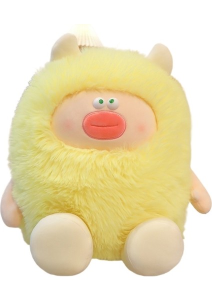 Yaratıcı Uzun Saçlı Bebek Peluş Oyuncak Çirkin Büyük Bebek Bebek Kız Uyku Yastığı Doğum Günü si (Yurt Dışından)