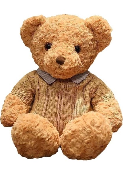 Teddy Bear Peluş Oyuncak Doğum Günü si Kızlar Için Yeni Sevimli Kazak Ayı Bebek Bebek (Yurt Dışından)