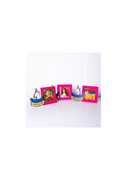 Unicornlu Pola Fotoğraf Çerçevesi - 3'Lü Paket