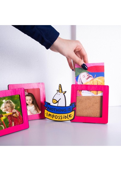 Unicornlu Pola Fotoğraf Çerçevesi - 3'Lü Paket