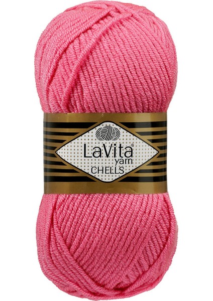 Chells 0013 Pembe El Örgü Ipi 100 Gr.