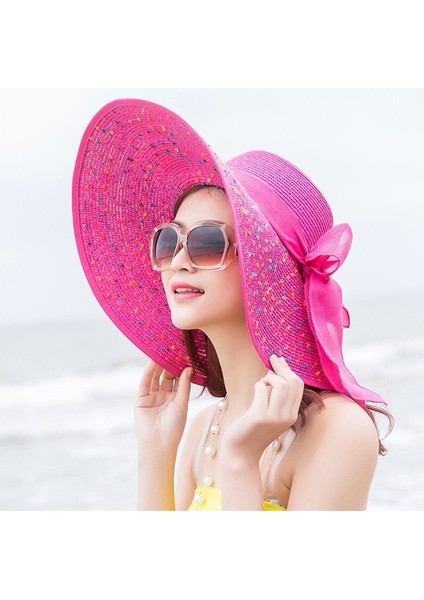 Vuitton Anti-Ultraviyole Kadın Şapkası - Beyaz (Yurt Dışından)