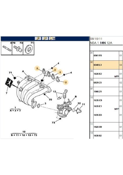 Emme Manifold Contası XU10 (0348L3)